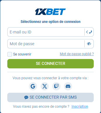 connexion 1xBet Algérie