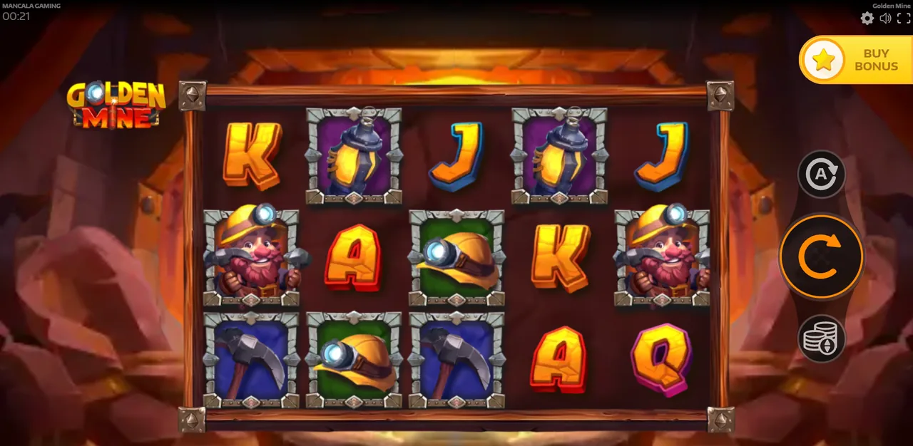 Golden Mine - game screen