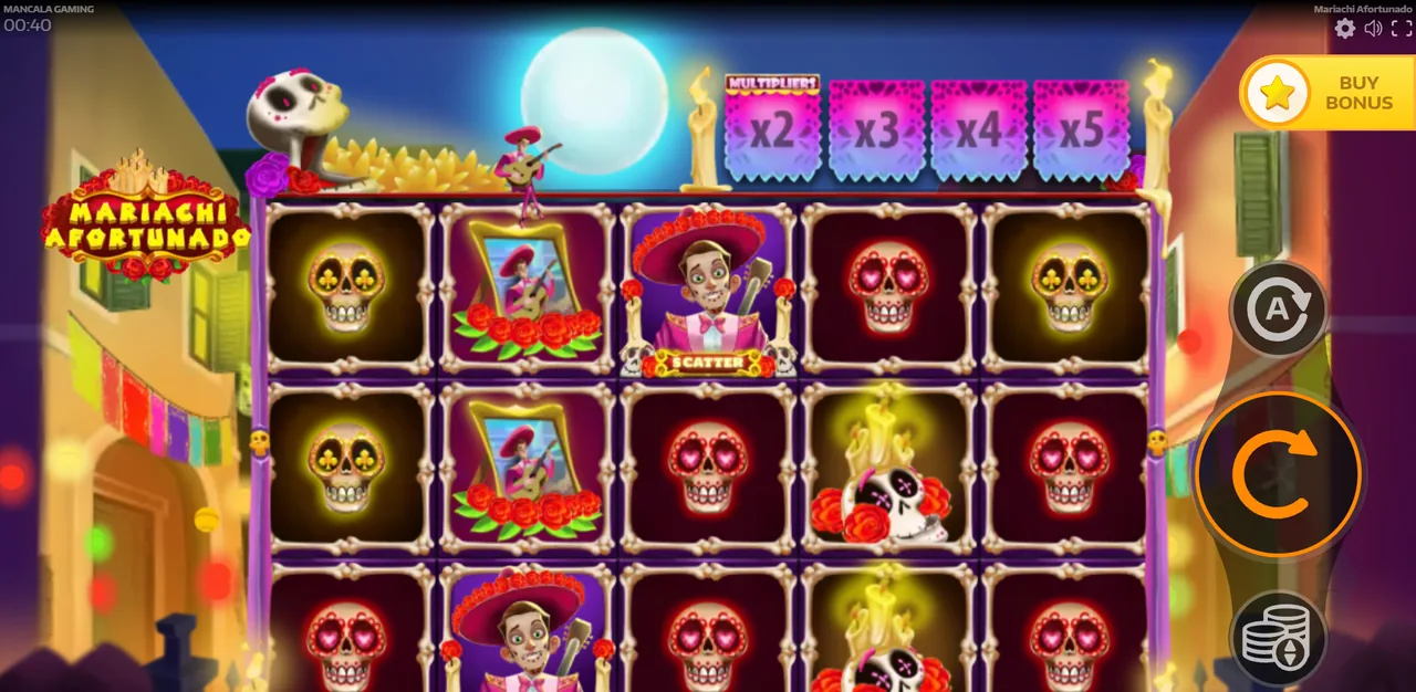 Mariachi Afortunado - grid during play
