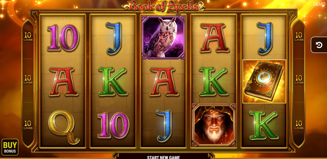 Book of Spells 2 - grid during play