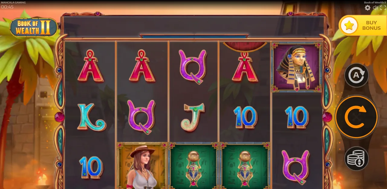 Book of Wealth ll - game screen