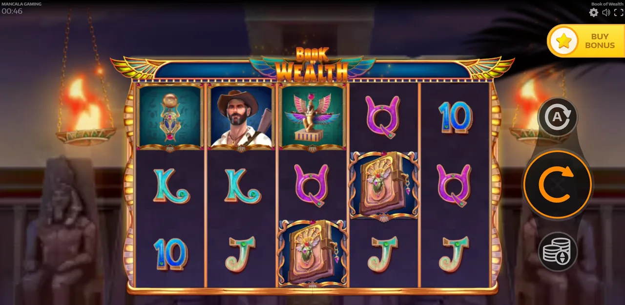Book of Wealth - game screen