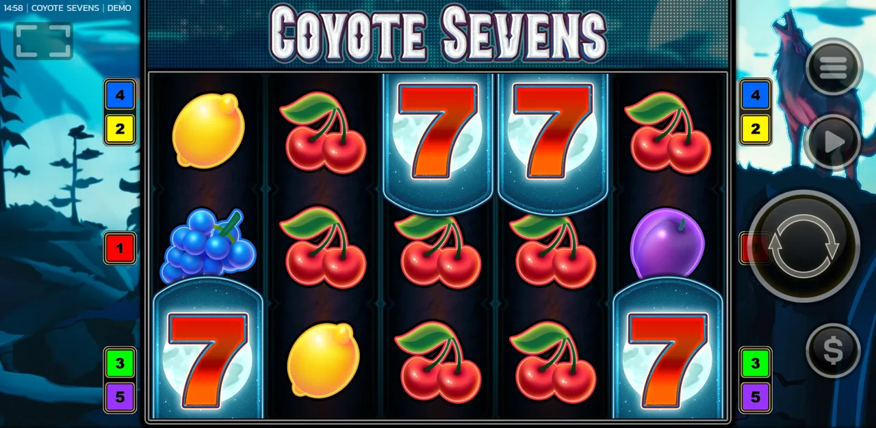 Coyote Sevens - reels after a spin
