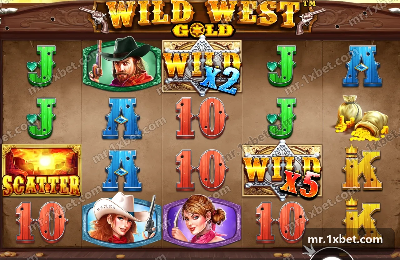 Wild West Gold™ - الشبكة أثناء اللعب