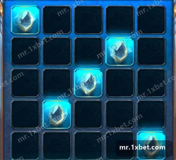 Gems & Mines - cinq pierres sur la grille