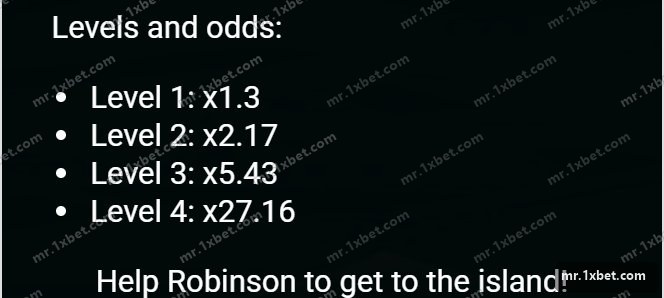 Island - levels and odds listed in the rules window