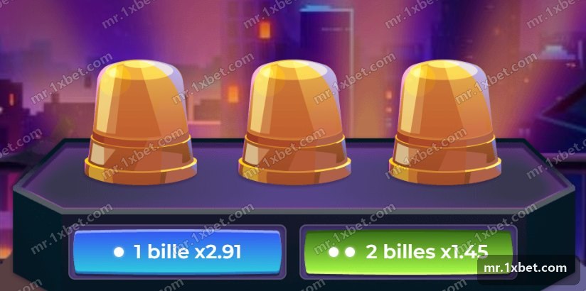 Thimbles - the two-ball mode selected