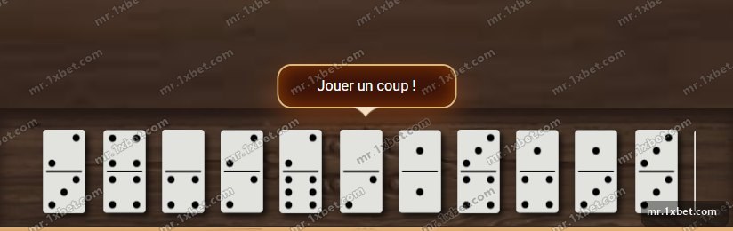 Dominoes - the prompt to play a tile