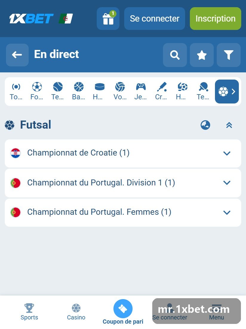Futsal 2026 - live futsal games from Croatia and Portugal