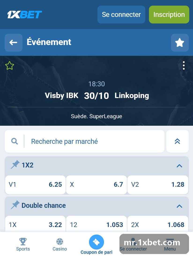 Hovslatts - Skalby : en-tête de la fiche et premiers blocs de cotes